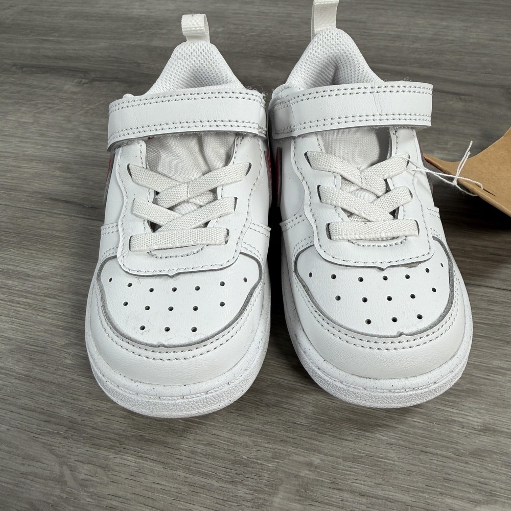 Nike Court Borough Low Recraft TD Shoes Kids Size 7C White DV5458-010 - Picture 3 of 8